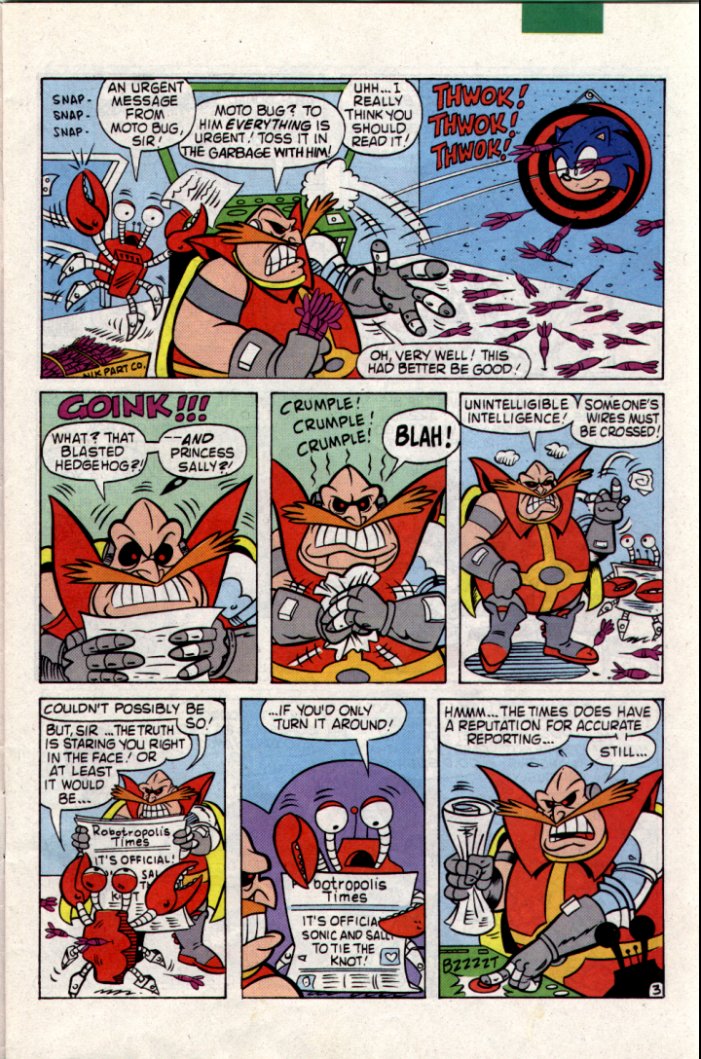 Sonic - Archie Adventure Series January 1995 Page 3